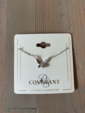 RS Covenant Silver Butterfly Pendant Necklace - 16”